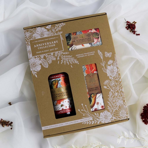 The English Soap Company Gardeners Grapefruit Hand and Body Gift Box
